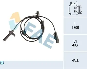 Bestseller Czujnik, prędkość obrotowa koła FAE 78214