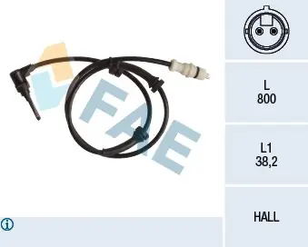 Sprawdź teraz Czujnik, prędkość obrotowa koła FAE 78243