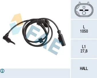 Czujnik, prędkość obrotowa koła FAE 78250 Wybór klientów
