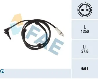 Wyjątkowa oferta Czujnik, prędkość obrotowa koła FAE 78252