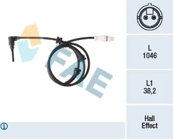 Sprawdź teraz Czujnik, prędkość obrotowa koła FAE 78264