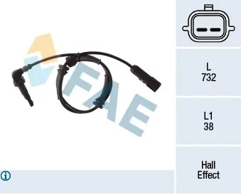 Zamów dziś Czujnik, prędkość obrotowa koła FAE 78274