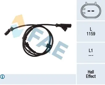 Popularny Czujnik, prędkość obrotowa koła FAE 78285