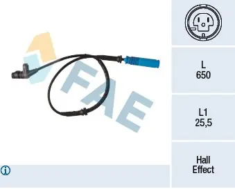 Wysoka jakość Czujnik, prędkość obrotowa koła FAE 78340