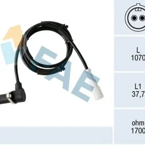 Bezpieczna płatność Czujnik, prędkość obrotowa koła FAE 78388