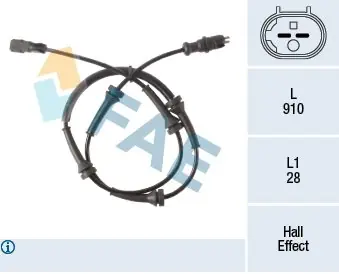 Okazja Czujnik, prędkość obrotowa koła FAE 78436