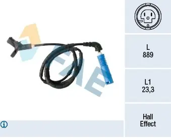 Tylko do końca tygodnia Czujnik, prędkość obrotowa koła FAE 78462