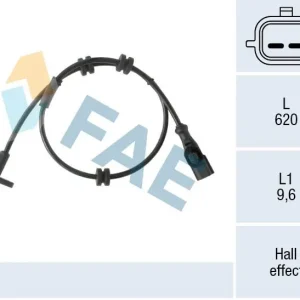 Czujnik, prędkość obrotowa koła FAE 78553 Taniej