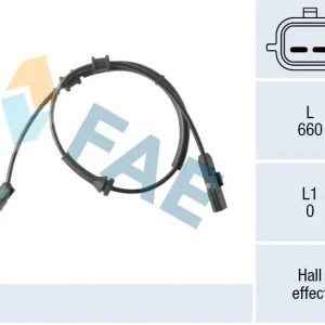 Czujnik, prędkość obrotowa koła FAE 78569 Ekspresowa dostawa