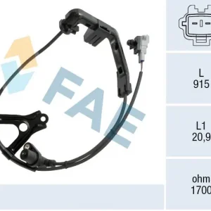 Niska cena Czujnik, prędkość obrotowa koła FAE 78578