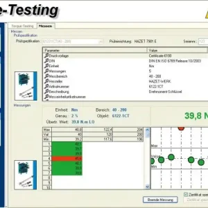 Łatwy zwrot APLIKACJA POMIAROWA HAZET TORQUE-TESTING
