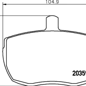 Zniżka Sklep Wazcar  Karta produktu: HEL 8DB355006361 HELLA PAGID klocki ham. prz. AR DAF FO IV LR LDV