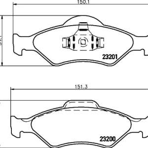 Bestseller Sklep Wazcar  Karta produktu: HEL 8DB355008891 HELLA PAGID klocki ham. prz. FO MA