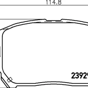 Bestseller Sklep Wazcar  Karta produktu: HEL 8DB355010441 HELLA PAGID klocki ham. prz. LE