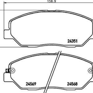 Bestseller Sklep Wazcar  Karta produktu: HEL 8DB355012371 HELLA PAGID klocki ham. prz. HY KIA SSANGYONG