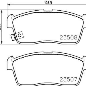 Bestseller Sklep Wazcar  Karta produktu: HEL 8DB355015071 HELLA PAGID klocki ham. prz. MARUTI NI SU