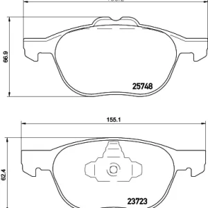 Zniżka Sklep Wazcar  Karta produktu: HEL 8DB355020411 HELLA PAGID klocki ham. prz. FO