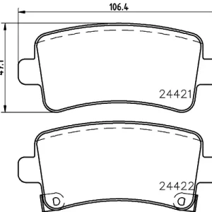 Zniżka Sklep Wazcar  Karta produktu: HEL 8DB355037651 HELLA PAGID klocki ham. tył CHE HOL OP SAAB
