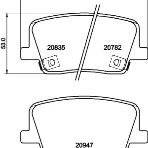 Zniżka Sklep Wazcar  Karta produktu: HEL 8DB355040511 HELLA PAGID klocki ham. tył SSANGYONG
