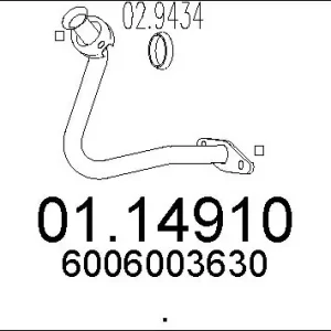 Bestseller Sklep Wazcar  Karta produktu: MT 01.14910 MTS RURA KOLEKT. CLIO 1.2