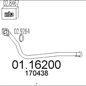 Bestseller Sklep Wazcar  Karta produktu: MT 01.16200 MTS RURA KOLEKT. P405 D 1.9