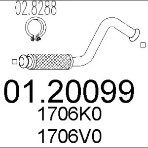 Bestseller Sklep Wazcar  Karta produktu: MT 01.20099 MTS RURA ŚROD.C4 1,6