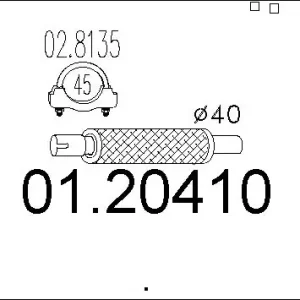 Bestseller Sklep Wazcar  Karta produktu: MT 01.20410 MTS ŁĄCZNIK ELAST. PANDA I 1.3D