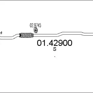 Zniżka Sklep Wazcar  Karta produktu: MT 01.42900 MTS RURA ŚROD. PANDA II 1.3MJTD