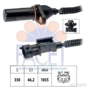 Bestseller CZUJNIK OBROTOW WALU KORB. HYUNDAI KIA