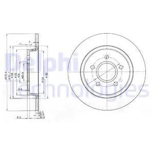 Dostępne od ręki TARCZA HAM.FORD FOCUS II TYL